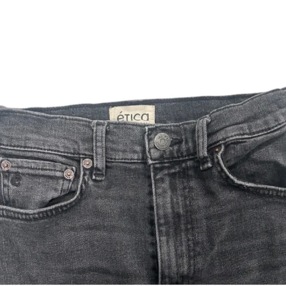 ETICA Scarlet Mid-rise Slim Straight Jeans | Size 25 | Liverpool Grey - Picture 4 of 7
